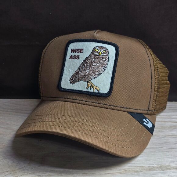 Goorin Bros Other - Goorin Bros Wise A** Owl Trucker Hat Brown Tan Mesh Snapback